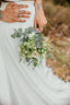 Chiffonrock „Ödla“ lang ivory