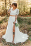 Chiffonrock „Ödla“ lang ivory