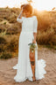 Chiffonrock „Ödla“ lang ivory