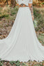 Chiffonrock „Ödla“ lang ivory