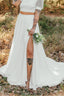 Chiffonrock „Ödla“ lang ivory