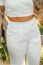 noni Bundfaltenhose „Tihana“ weiß